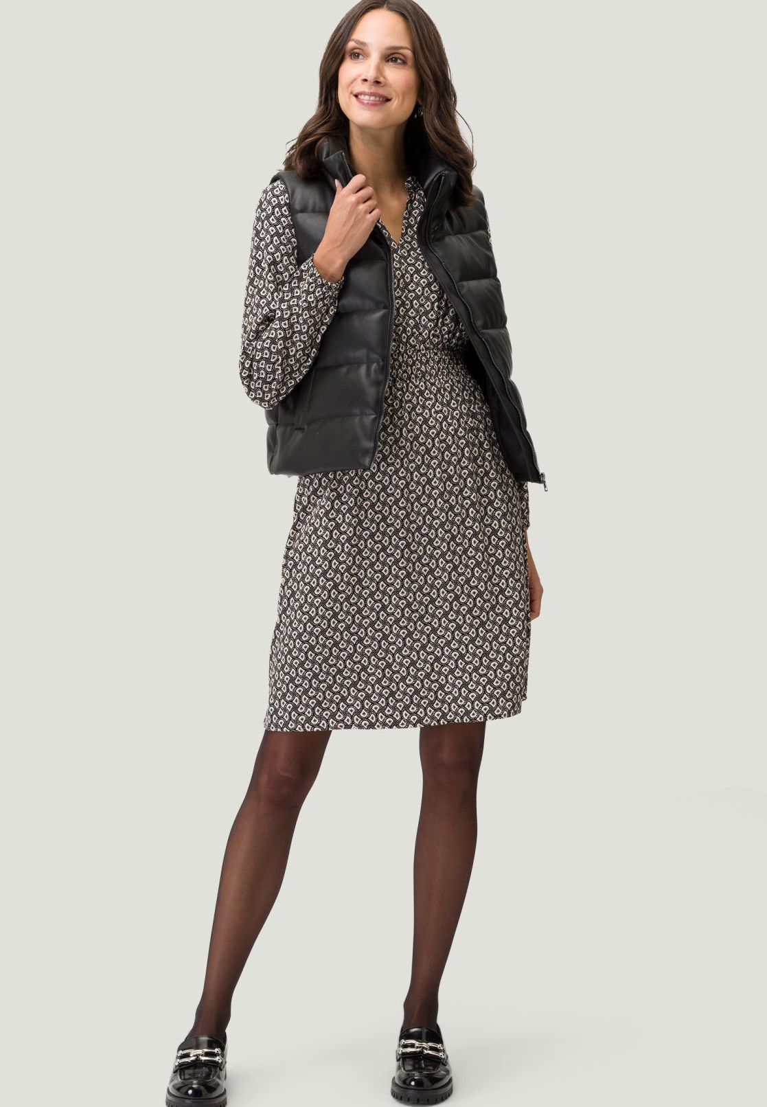 Minikleid mit grafischem Print