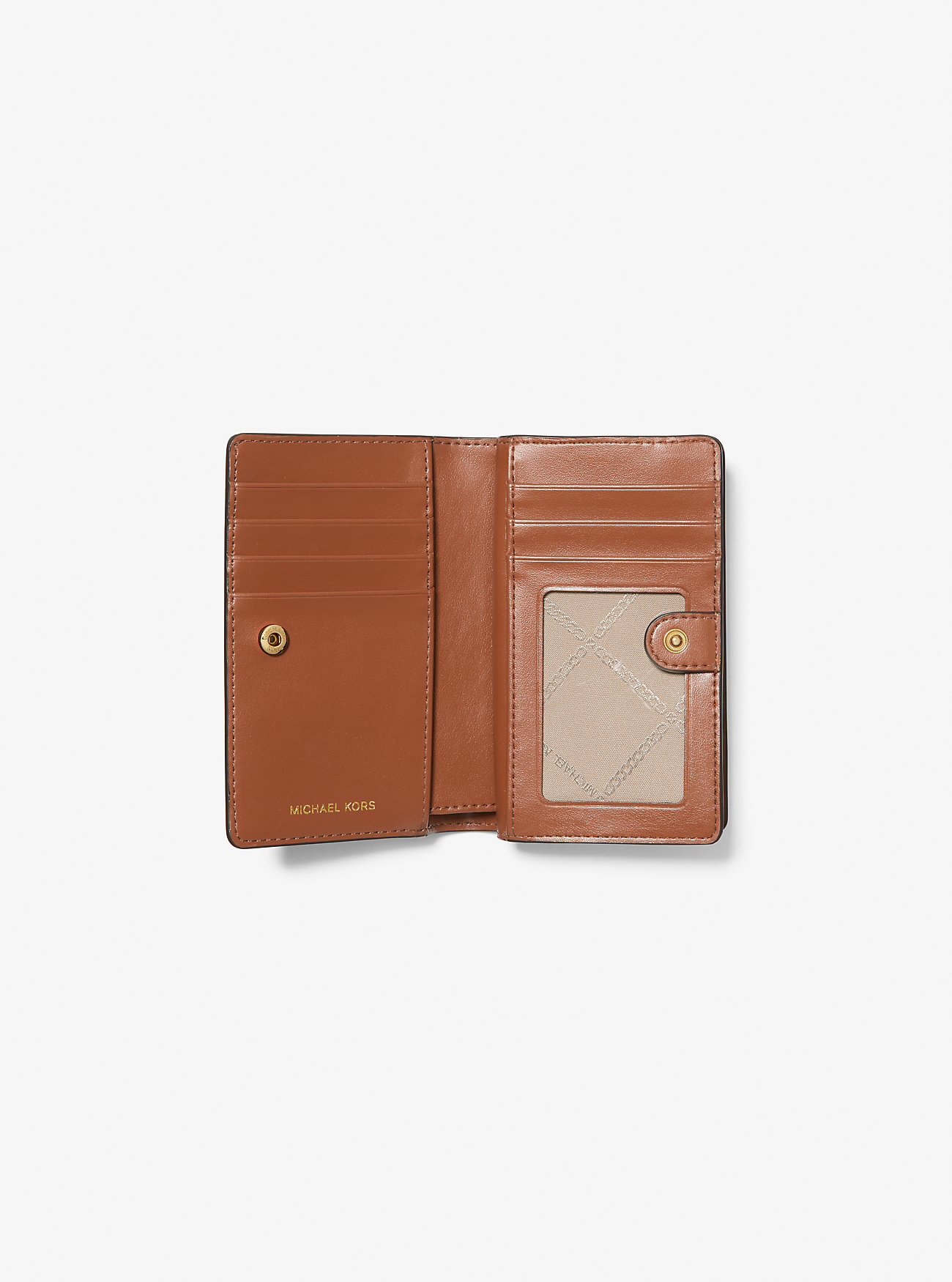 Medium pebbled skinnlommebok - LUGGAGE