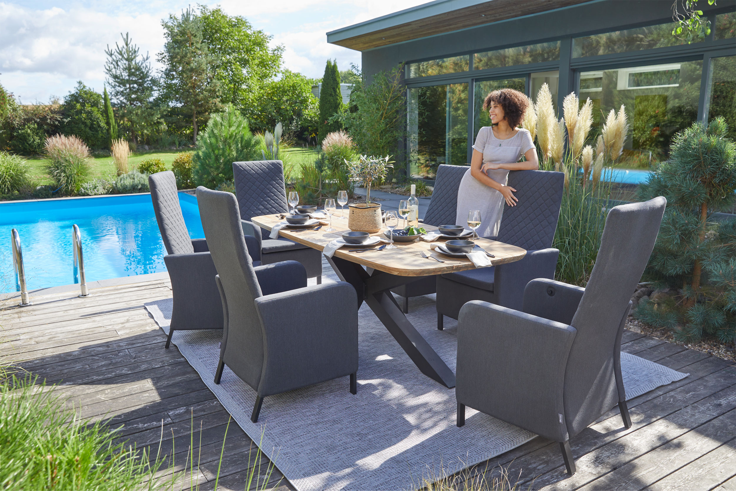 OUTDOORGartensessel Rückenverstellung