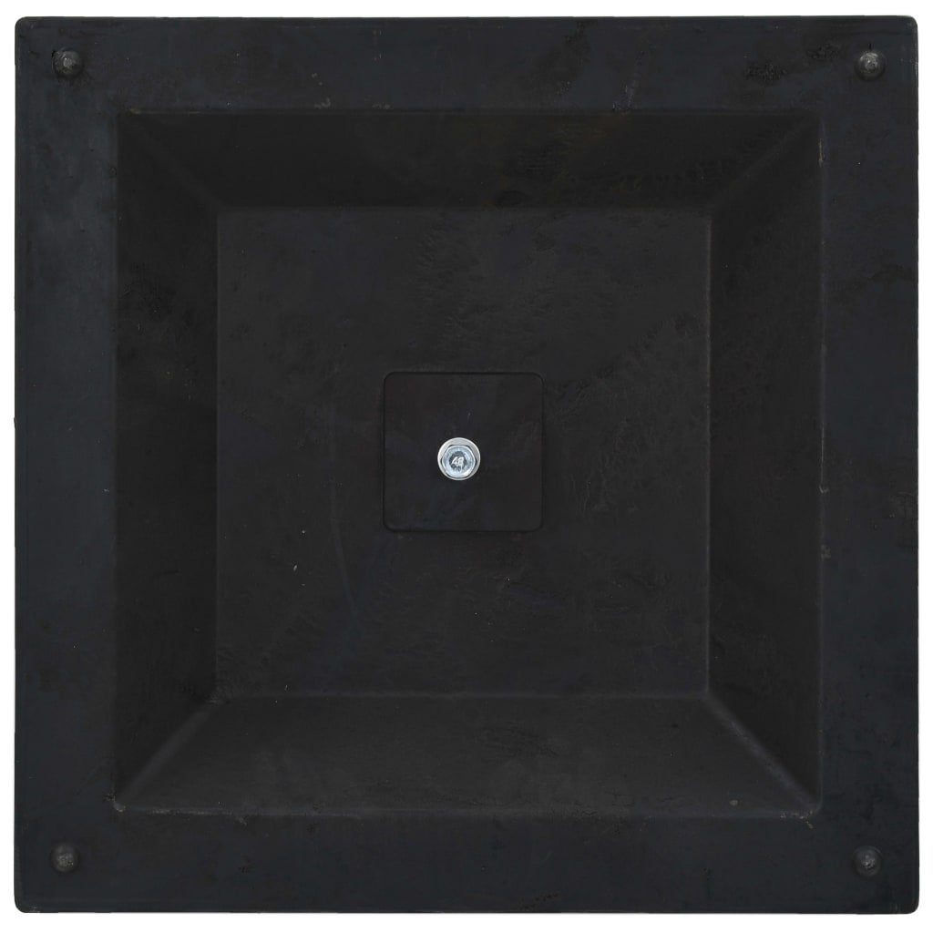 vidaXL Schirmhalter Sonnenschirmfuß Quadratisch 12 kg Bronzefarben Polyharz