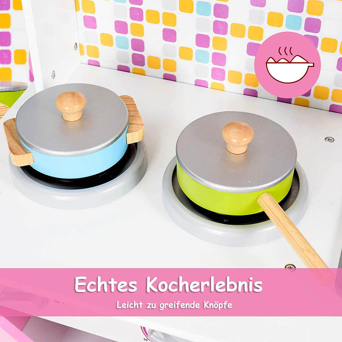 Spielküche Kinderküche rosa Reichlich
