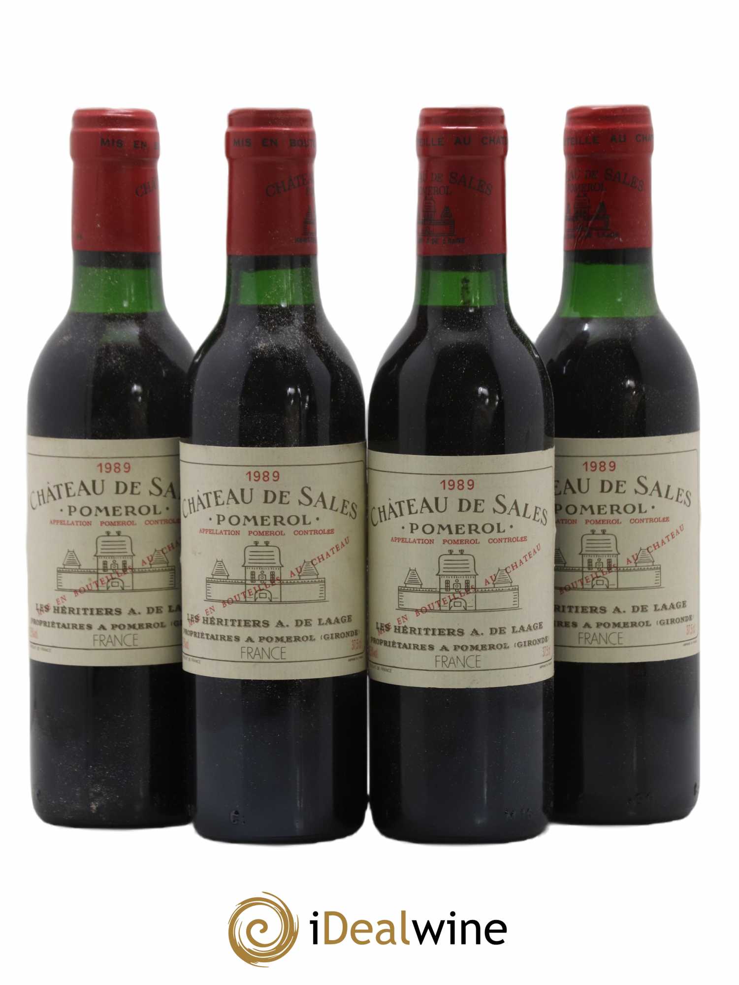 Château de Sales  1989 - Lot de 24 Demi-bouteilles
