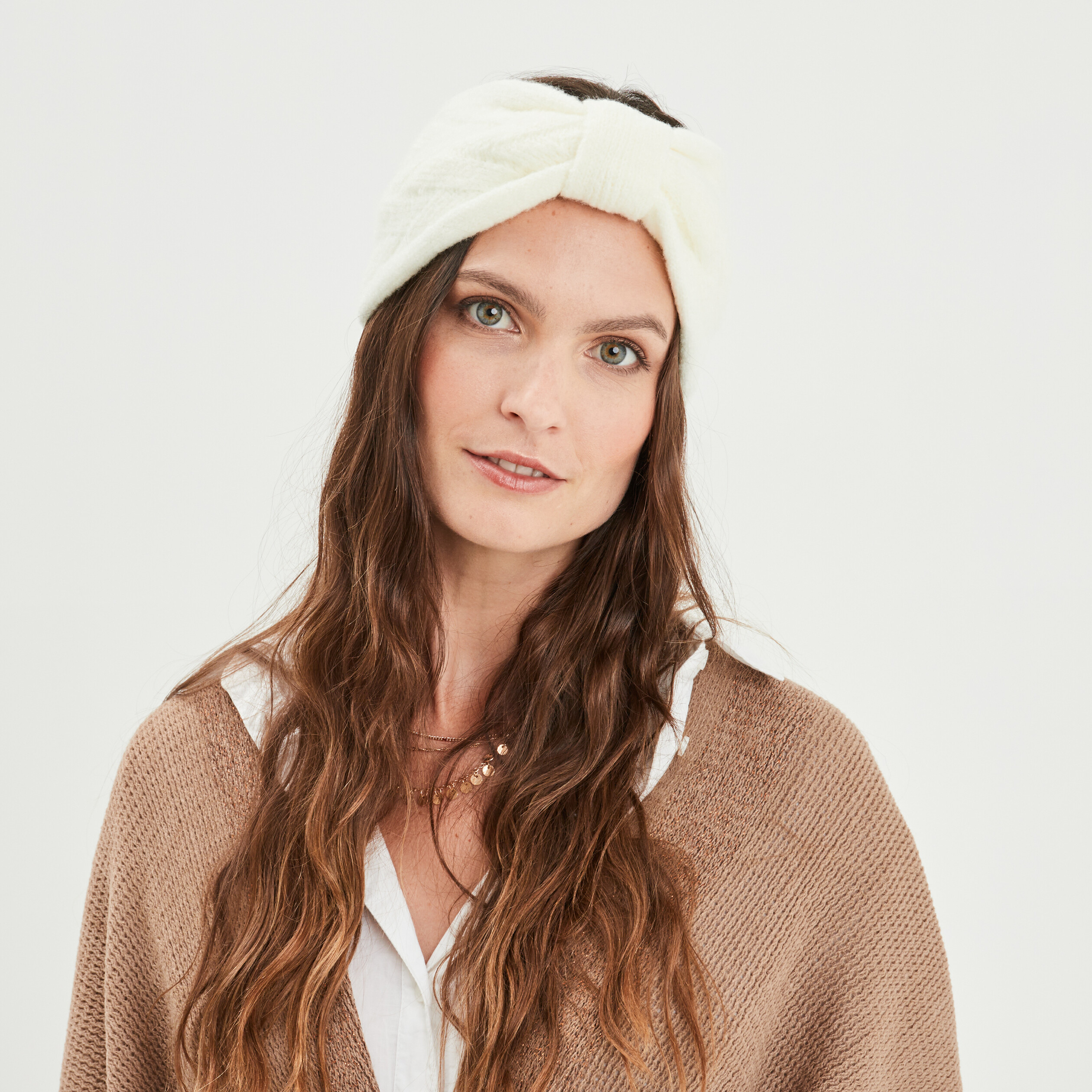 Bandeau effet noeud ivoire femme | La Halle