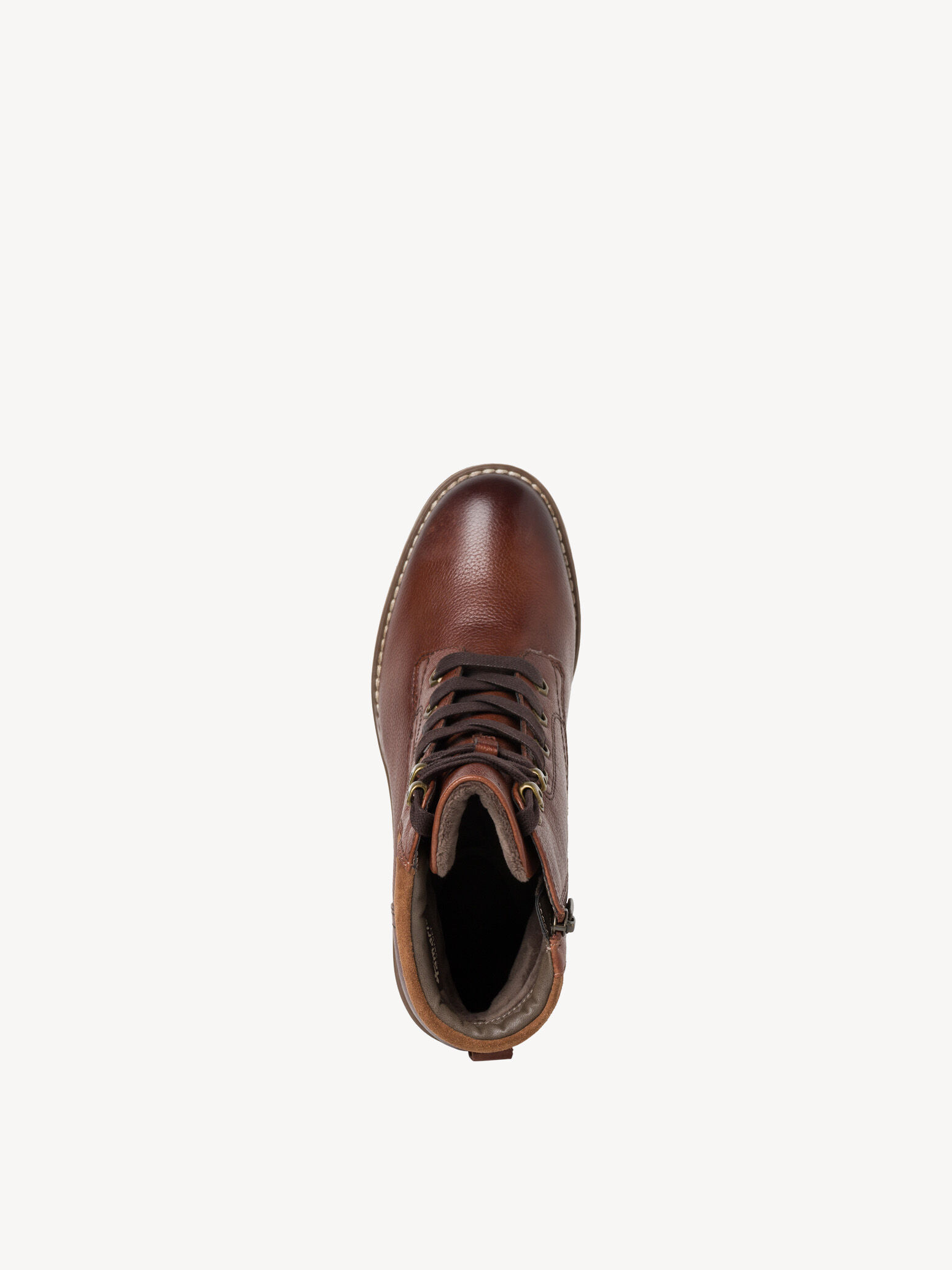 Bottine en cuir - marron