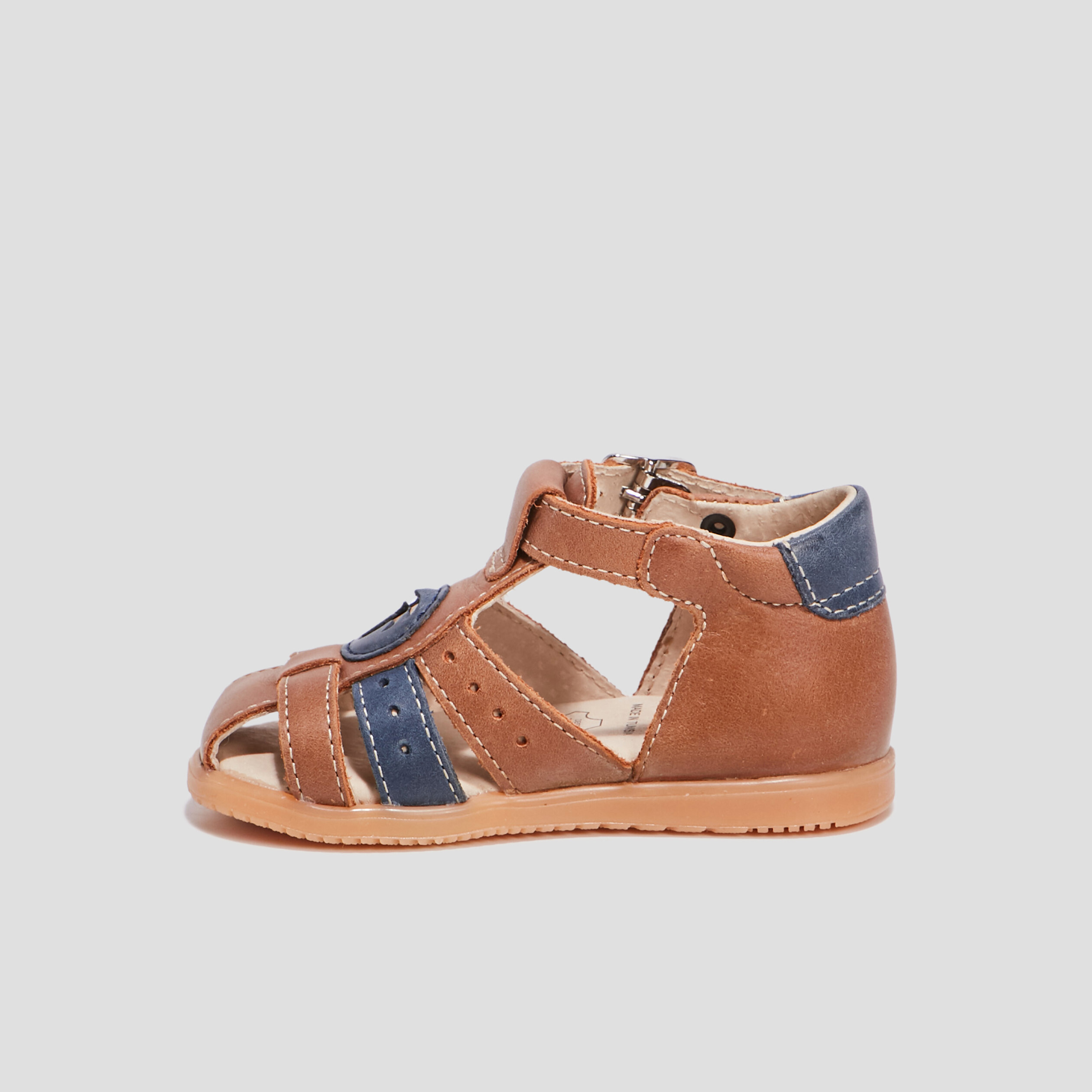 Sandales en cuir camel bébé garçon | La Halle