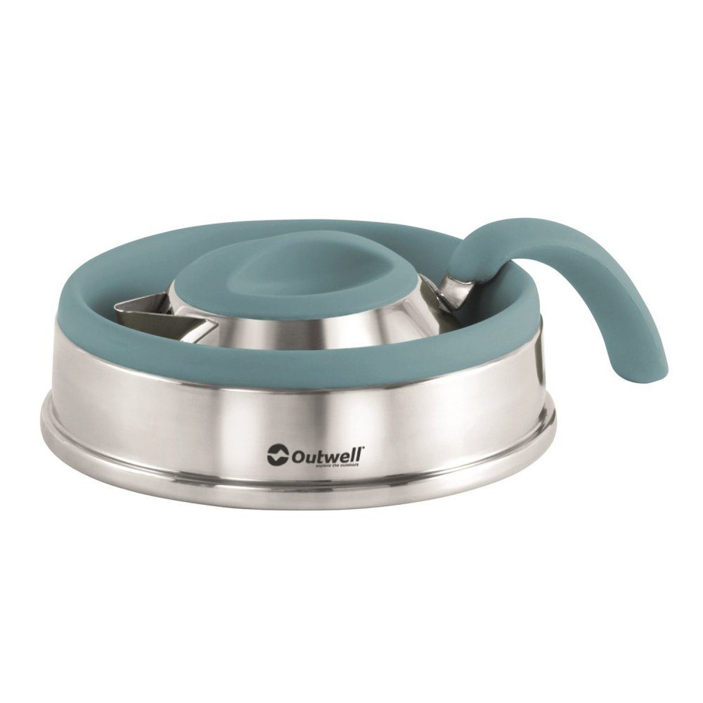 Outwell Geschirr-Set Collaps Kettle 2,5 L, Silikon und rostfreier Stahl