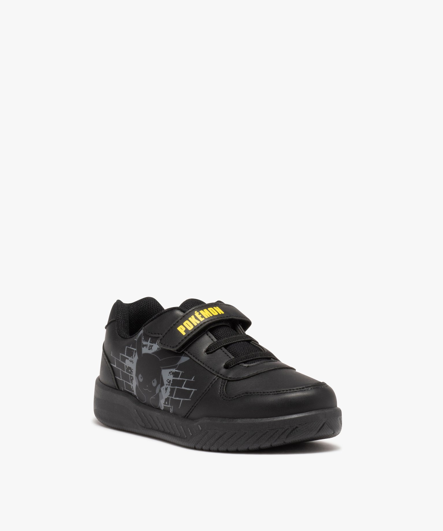 Baskets Garçon unies imprimé Pikachu - Pokémon noir | GEMO