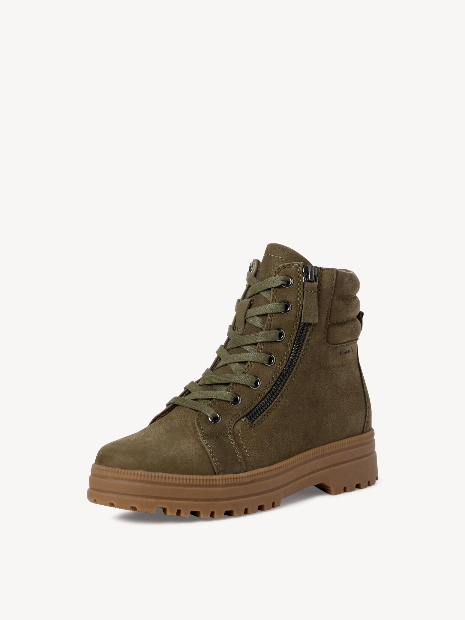 Bottine en cuir - vert