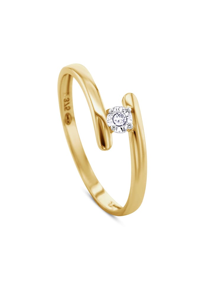OR Carats Gold-Ring mit Diamant günstig kaufen