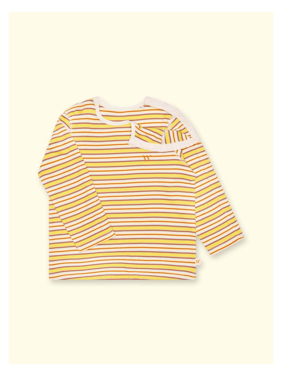 Wombly Karl Langarmshirt gelbgestreift