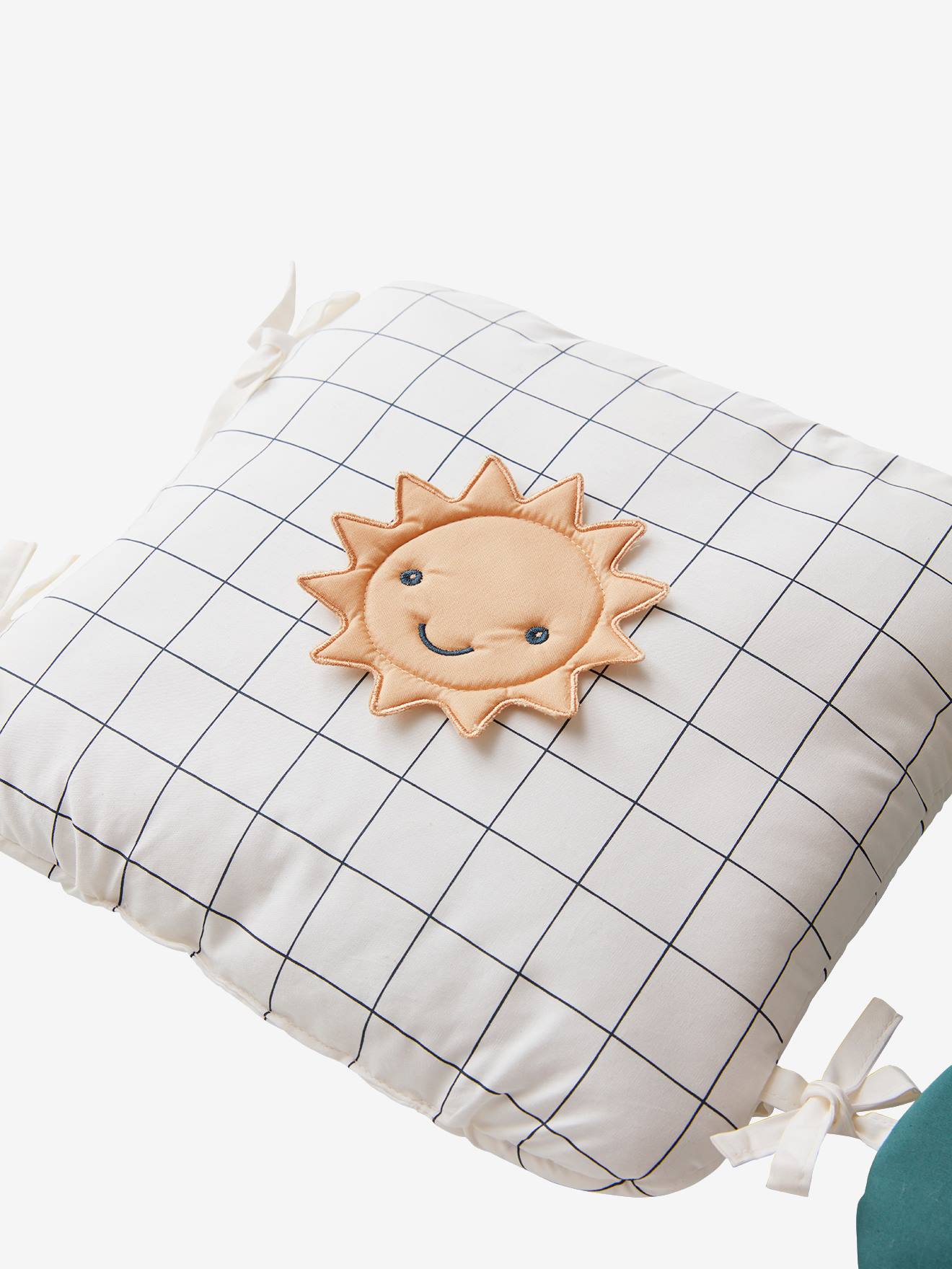 Tour de lit / tour de parc modulable Bio Collection LOVELY NATURE ivoire / multicolore