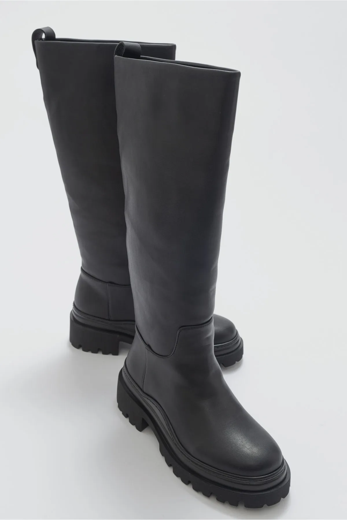 LuviShoes  Fabula Black Skin Damenstiefel