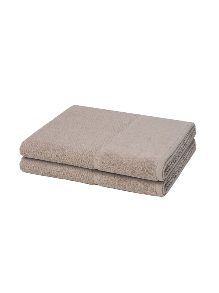 Möve for Frottana 2 X Duschtuch im Set Pearl in Cashmere günstig kaufen 67 x 140 cm