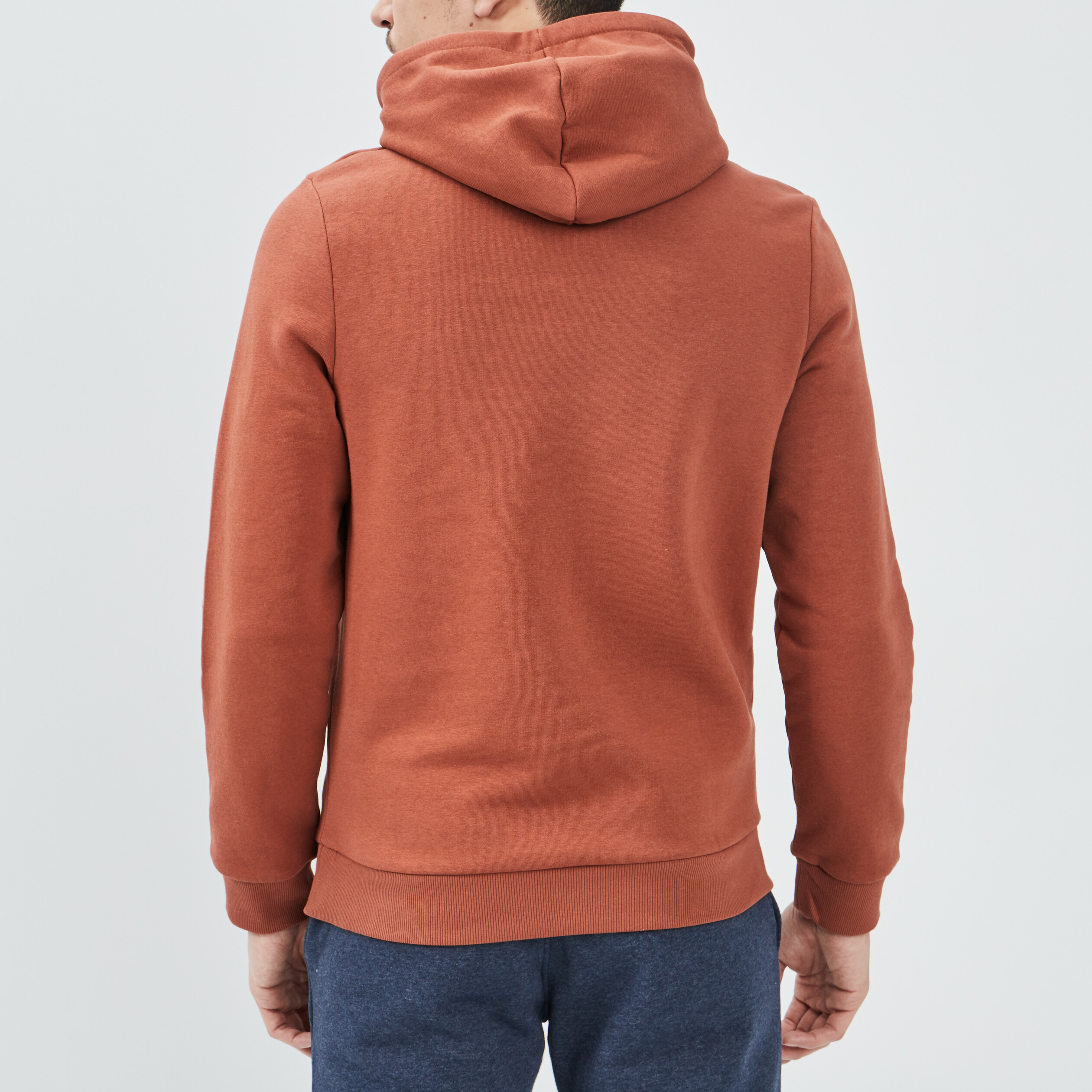 Sweat à capuche hoodie terracotta homme | La Halle