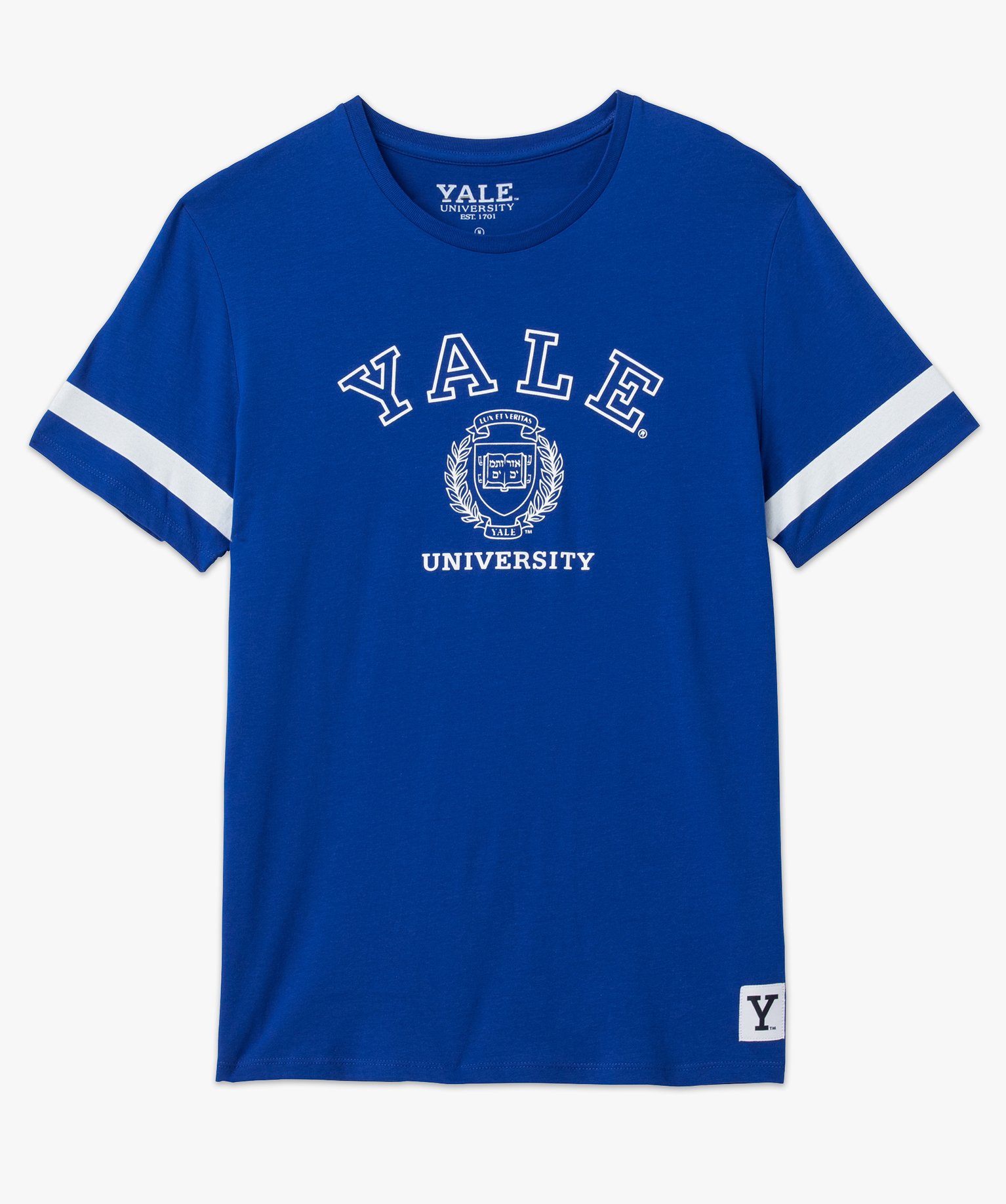 Tee-shirt homme à manches courtes avec inscriptions - Yale gris clair | GEMO
