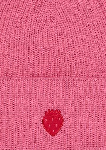 Marc O'Polo Strickmütze mit Erdbeer-Applikation