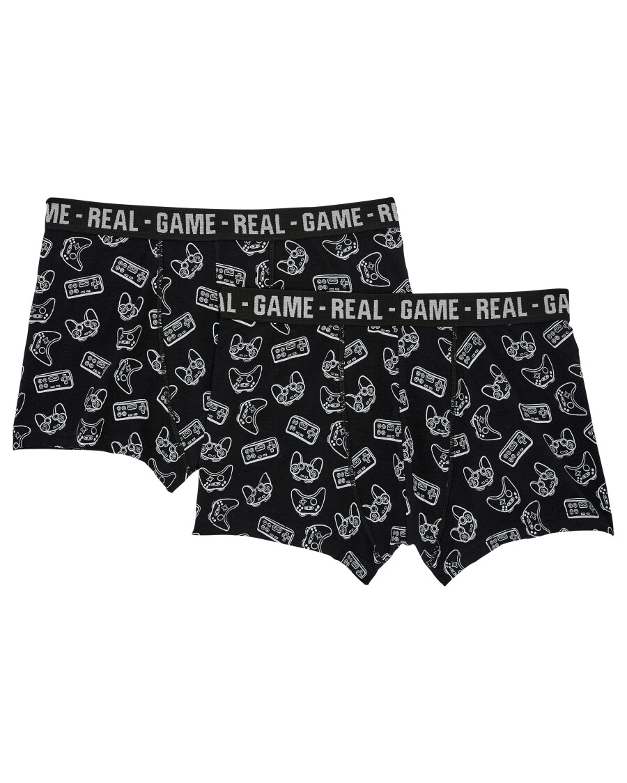 Retro Boxershorts mit Schriftzug