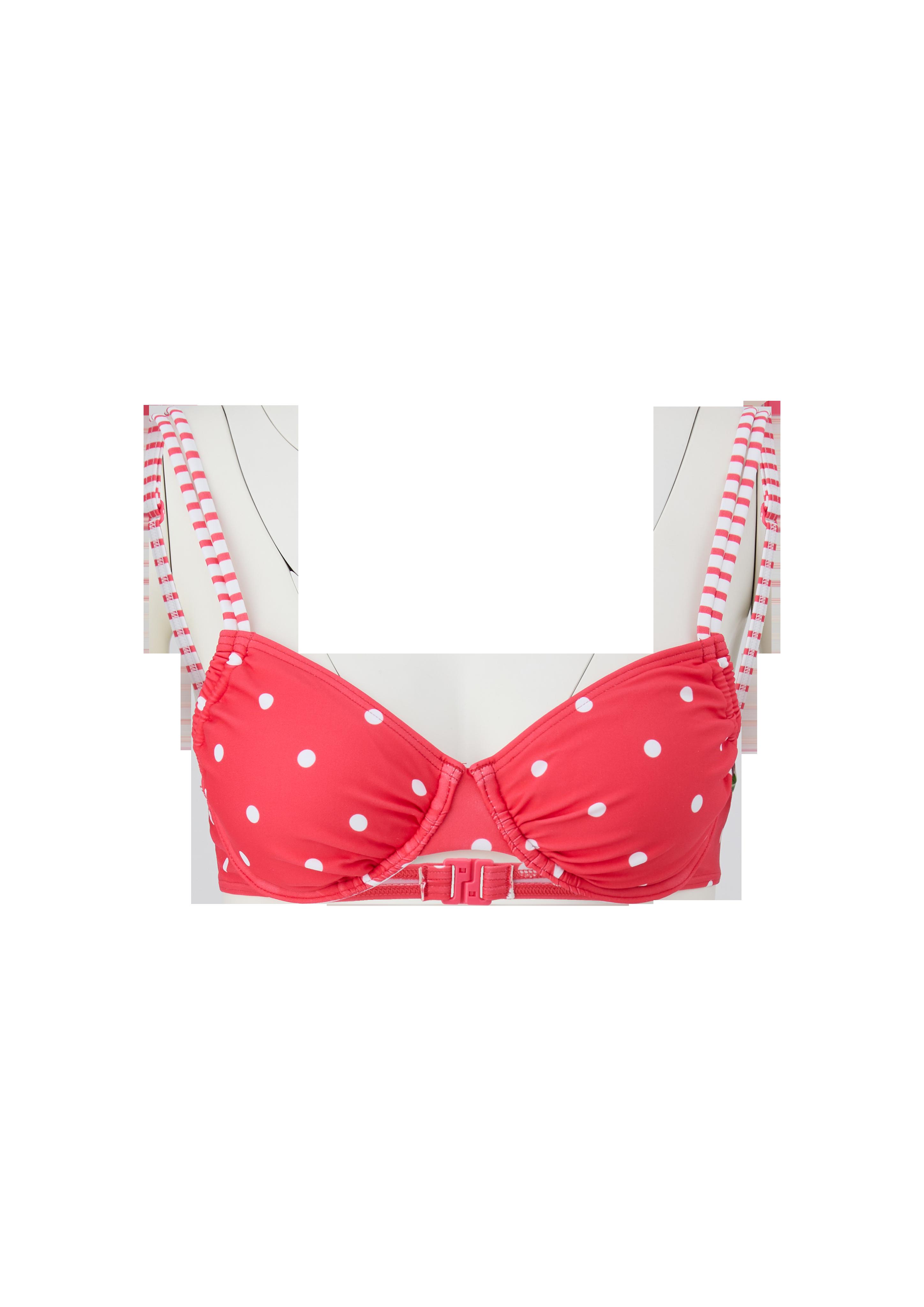 Gepunktetes Bikintop mit Bügel  EME-6007080-30M1