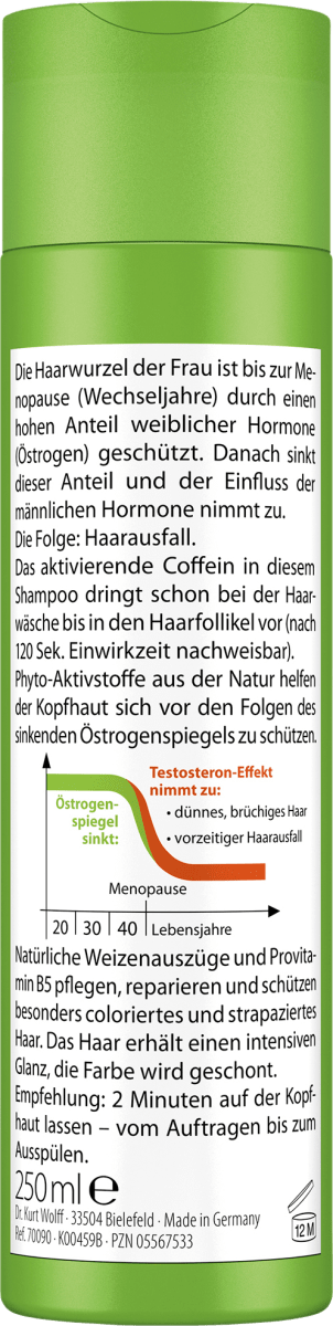 Shampoo Phyto-Coffein Coloriertes & Strapaziertes Haar, 250 ml