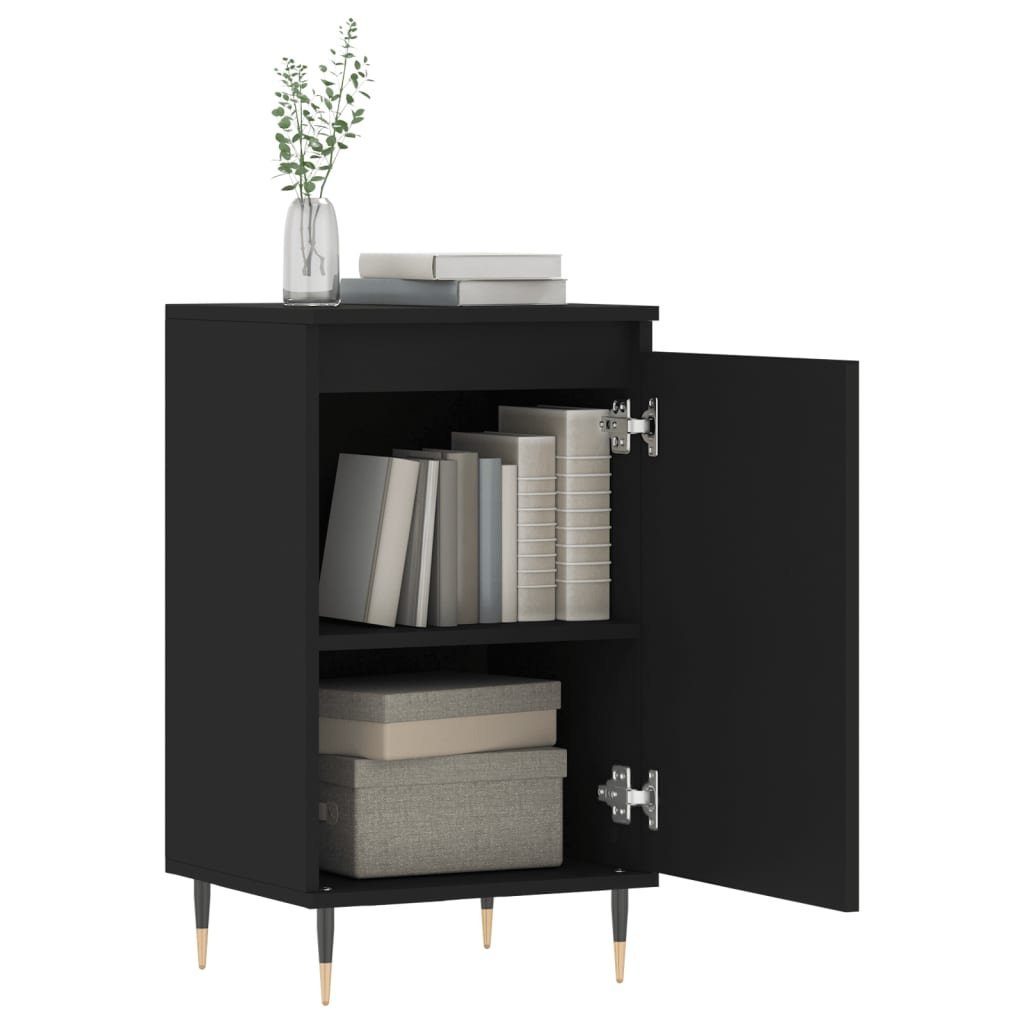 vidaXL Anrichte Sideboards 2 Stk Schwarz 40x35x70 cm Holzwerkstoff Kommode