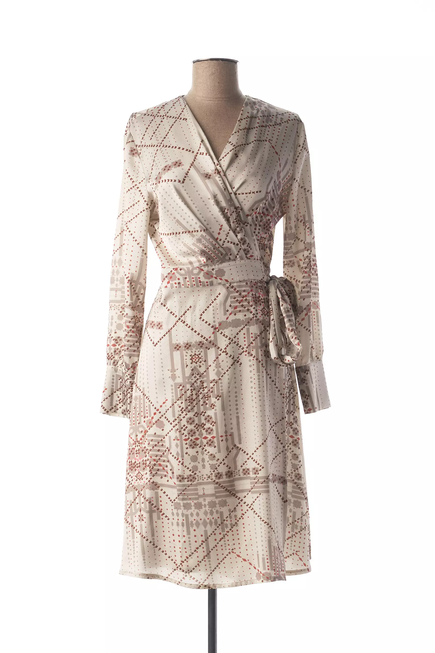 Mexx Robes Mi Longues Femme couleur beige