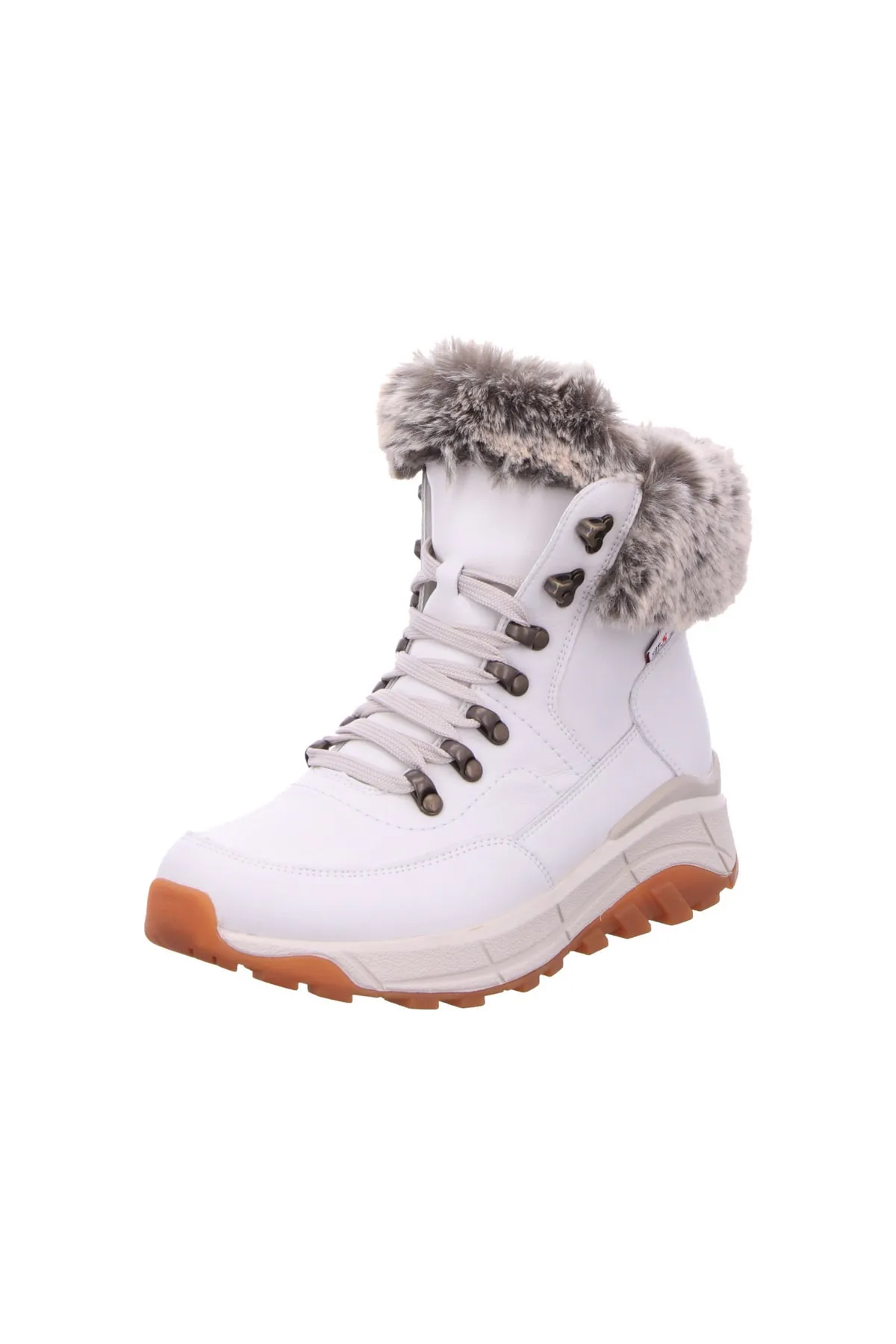 Rieker  Stiefelette - Weiß - Flacher Absatz