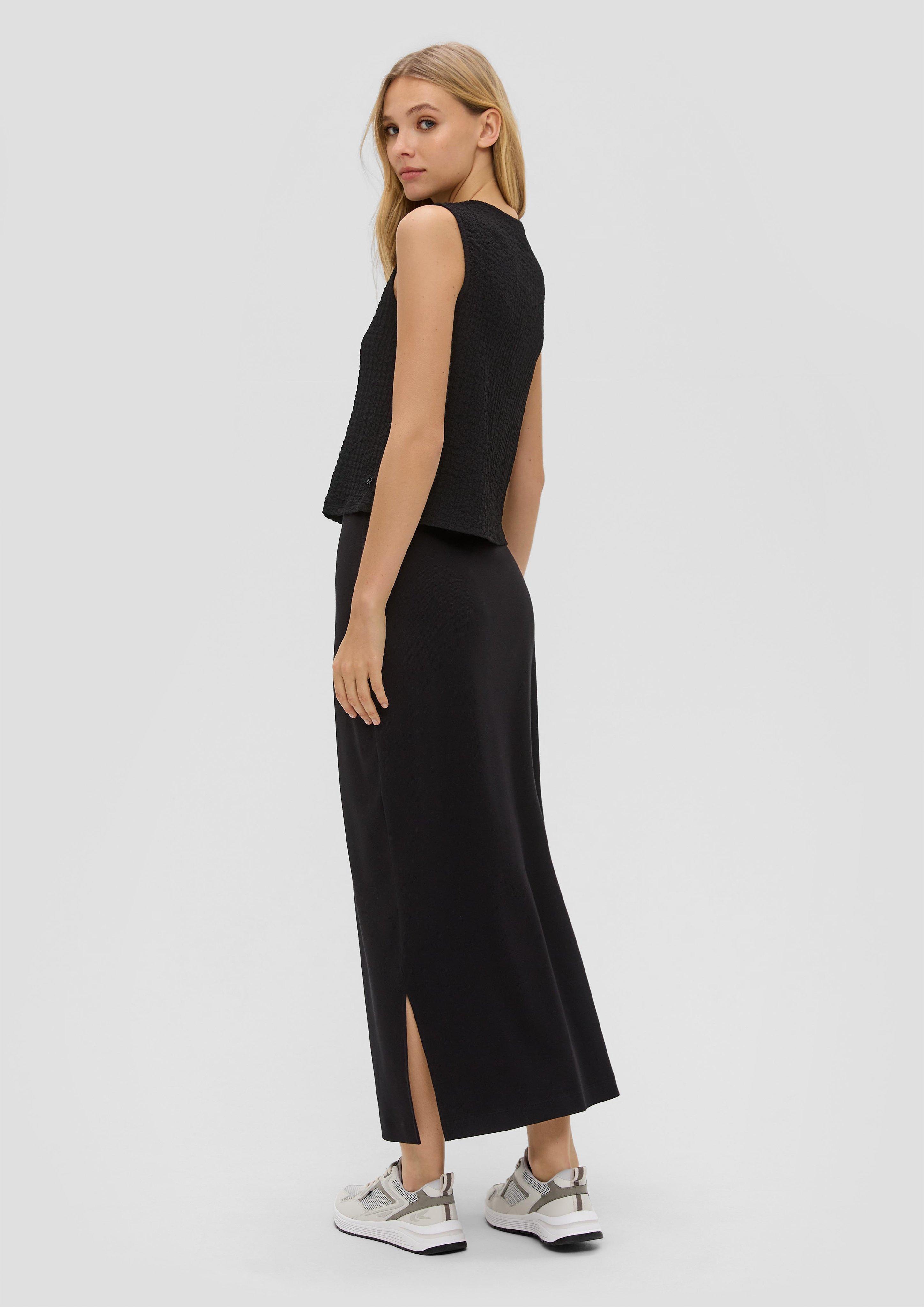 Ärmelloses Top aus Jacquard  2144059-9999