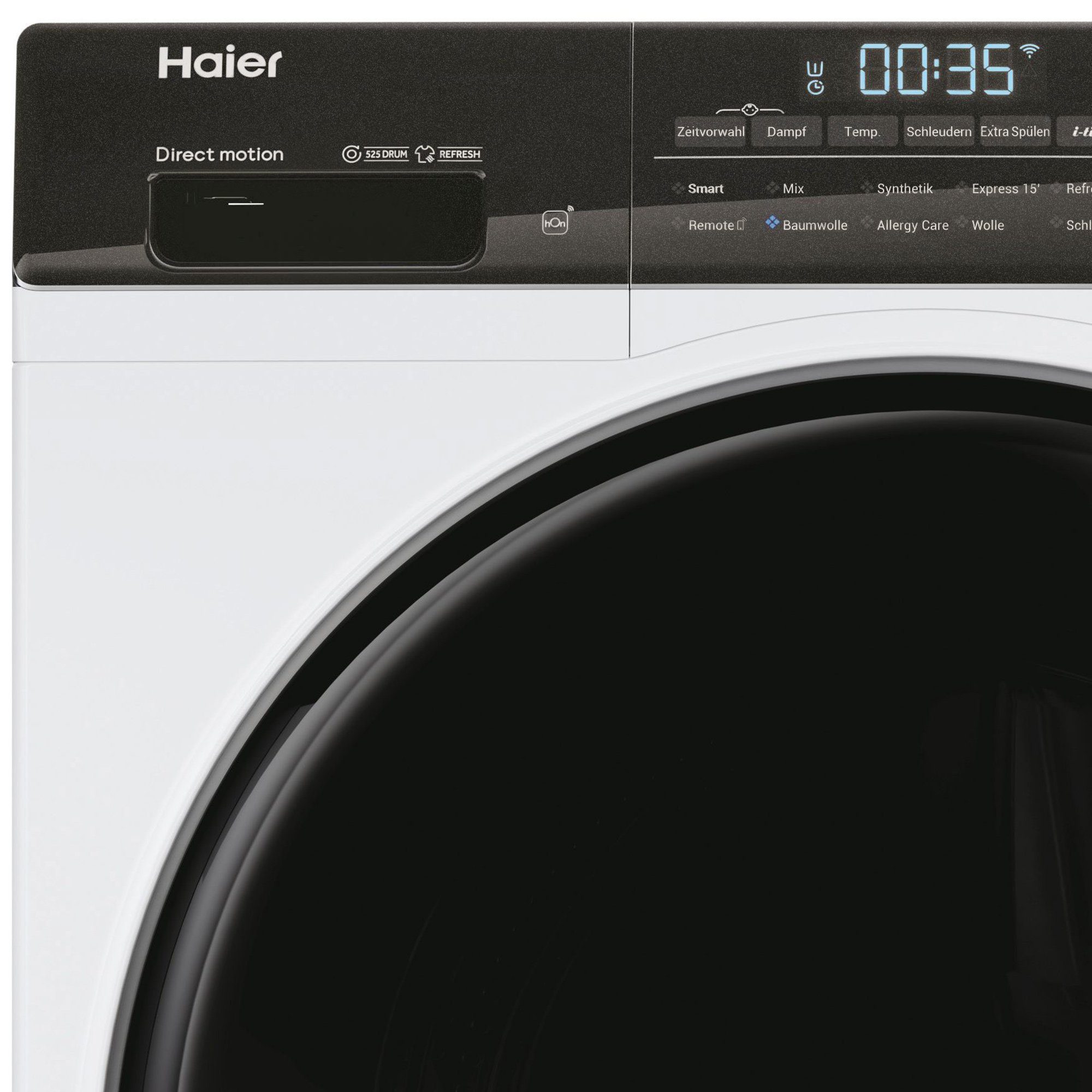 Haier Waschmaschine HW90-B14TEAM5, 9,00 kg, 1400 U/min, Smart hOn App, i-Time, Refres