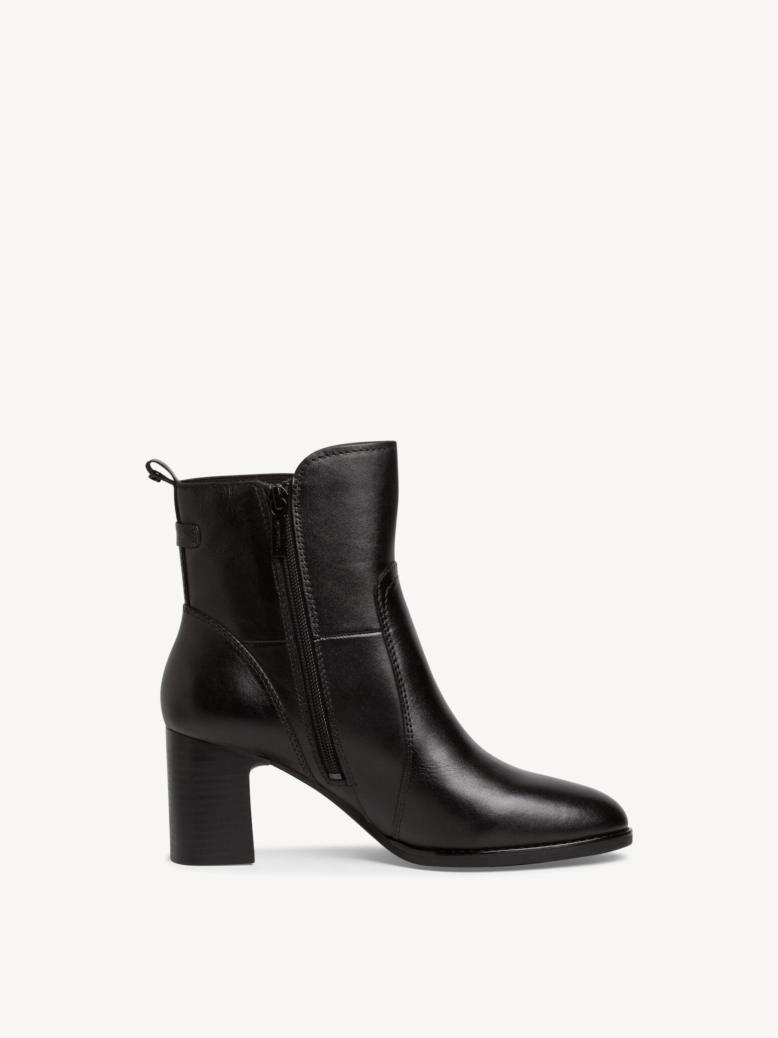 Bottine Chelsea en cuir - noir