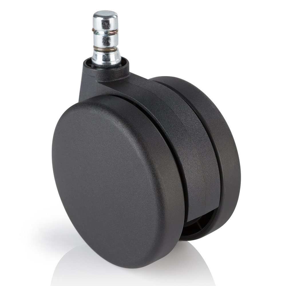 hjh OFFICE Stuhlrolle Stuhlrollen 5x ROLO No-Noise 11mm/75mm, (5er Pack)