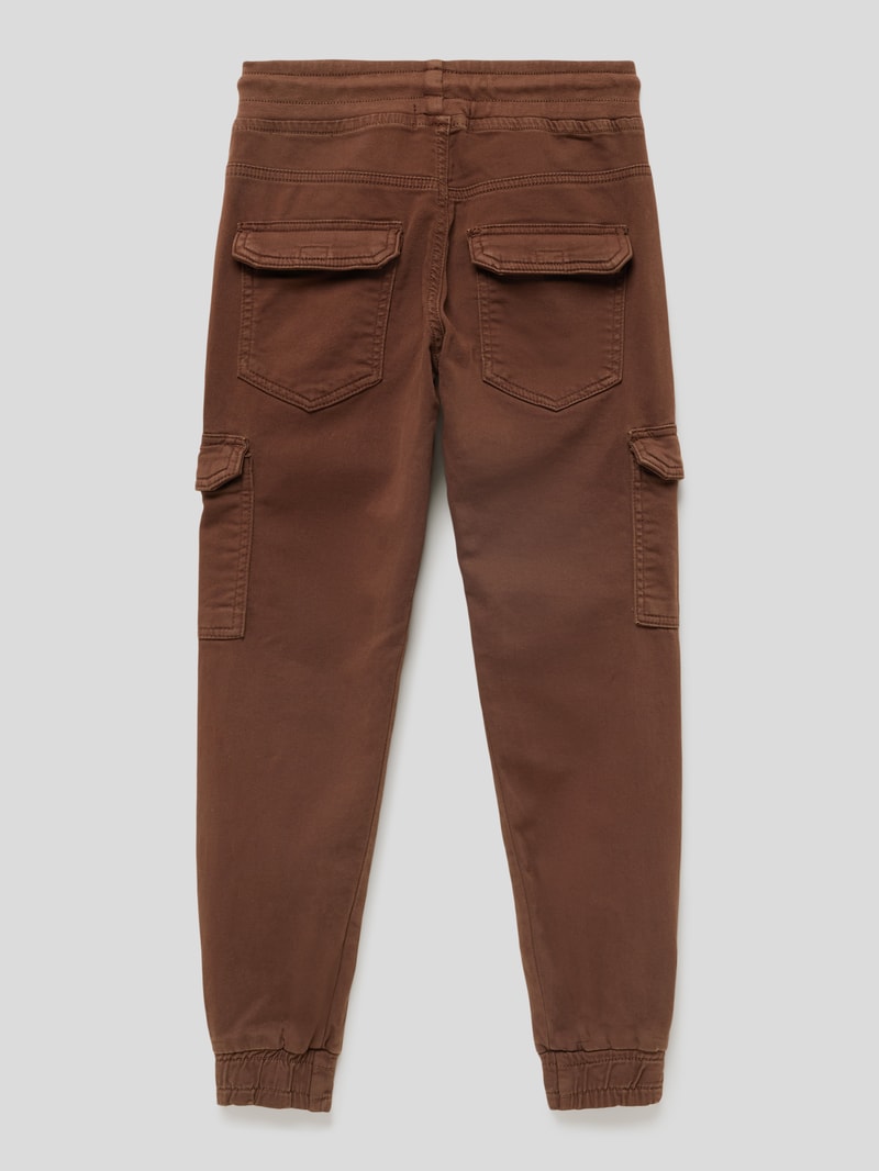 Jogpants mit Cargotaschen Modell 'NORMAL' in schokobraun