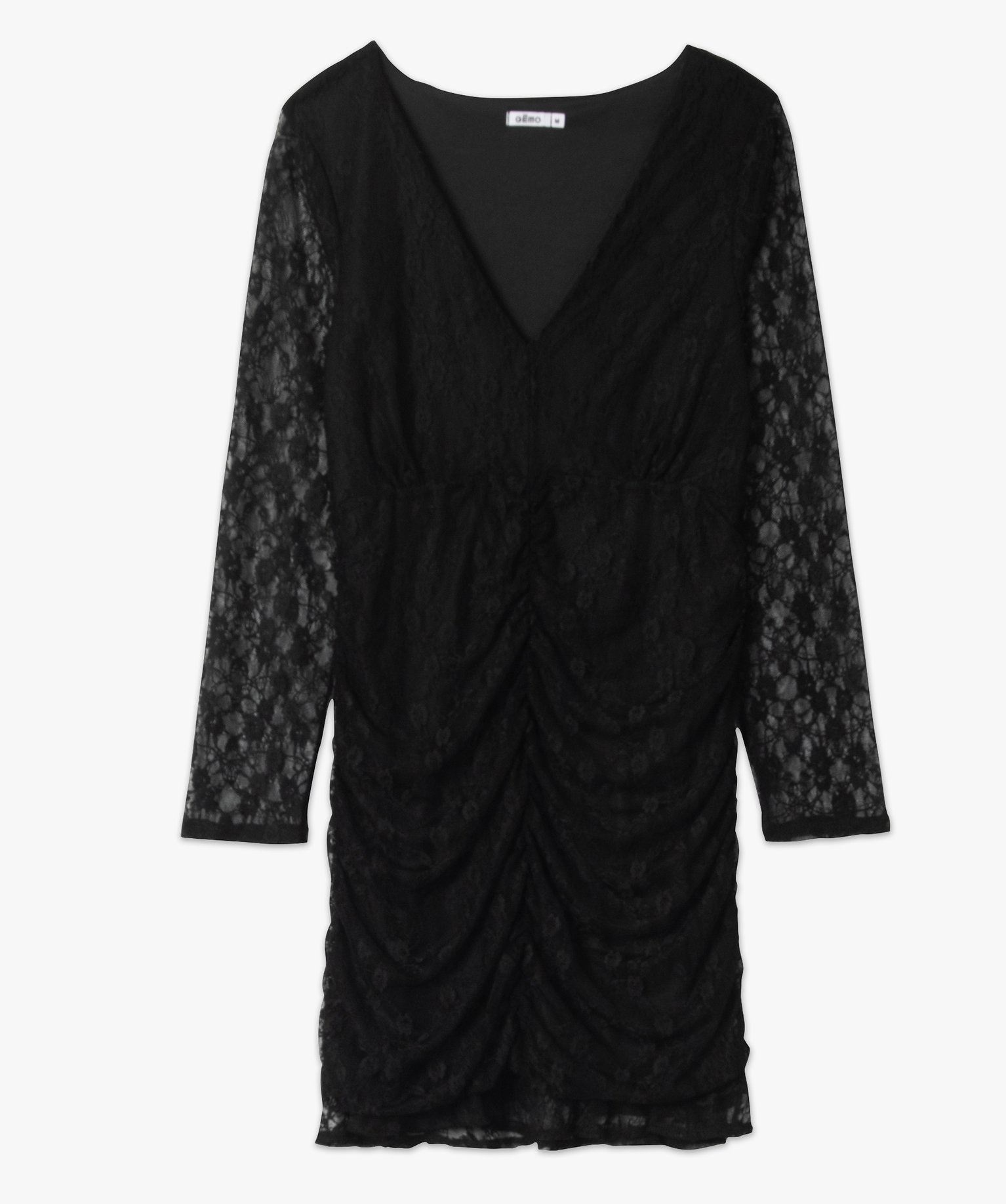 Robe femme en dentelle à manches longues | GEMO