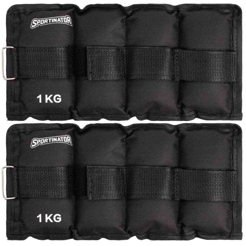 SPORTINATOR Arm- & Bein-Gewichtsmanschetten 1 kg 2 Stück