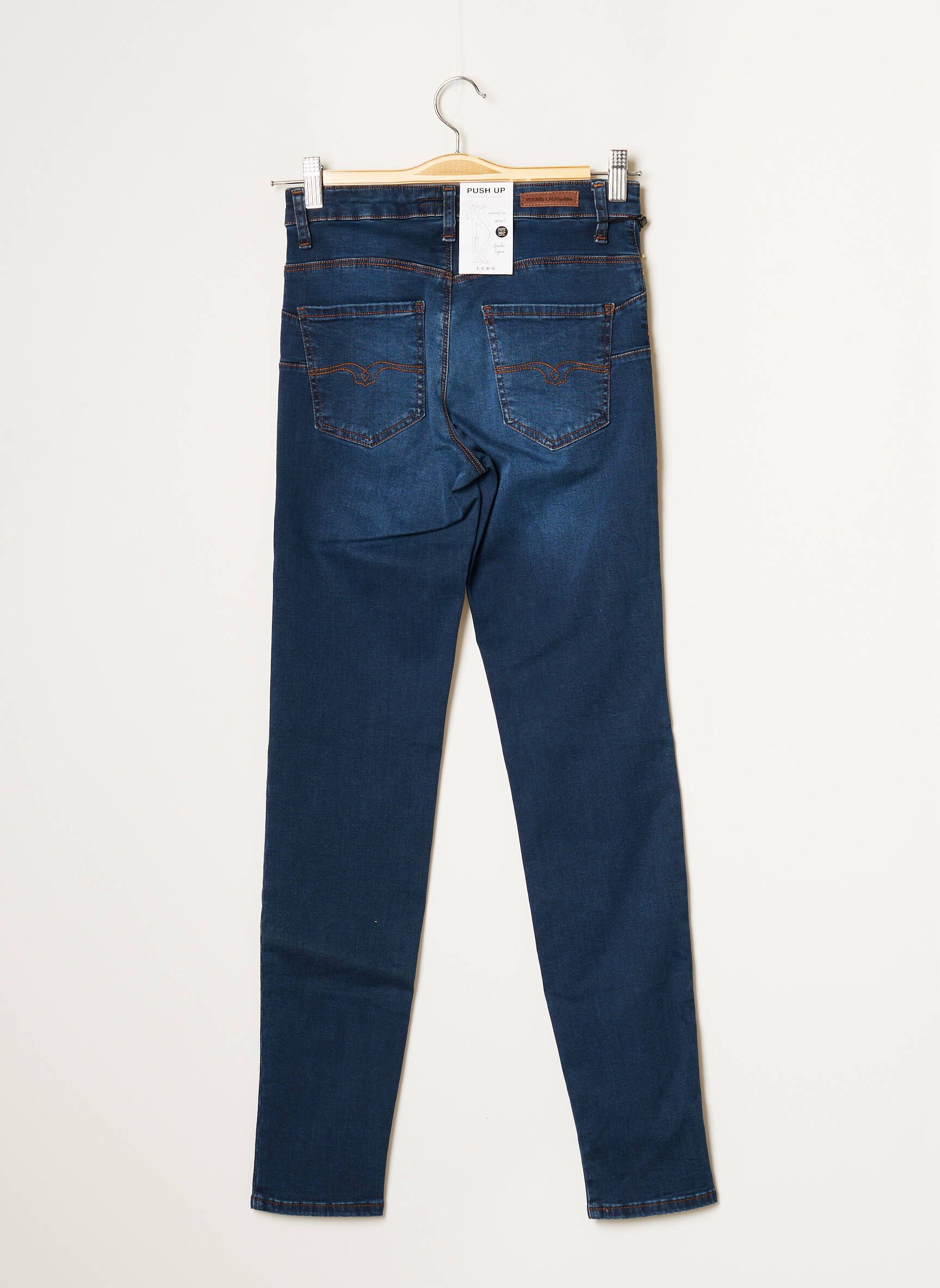 Lcdn Jeans Coupe Slim Femme couleur bleu