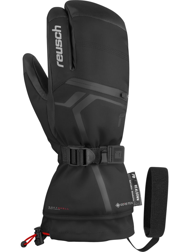 Reusch 3-Finger Handschuhe Down Spirit GORE-TEX Lobster in 7702 black / silver günstig kaufen