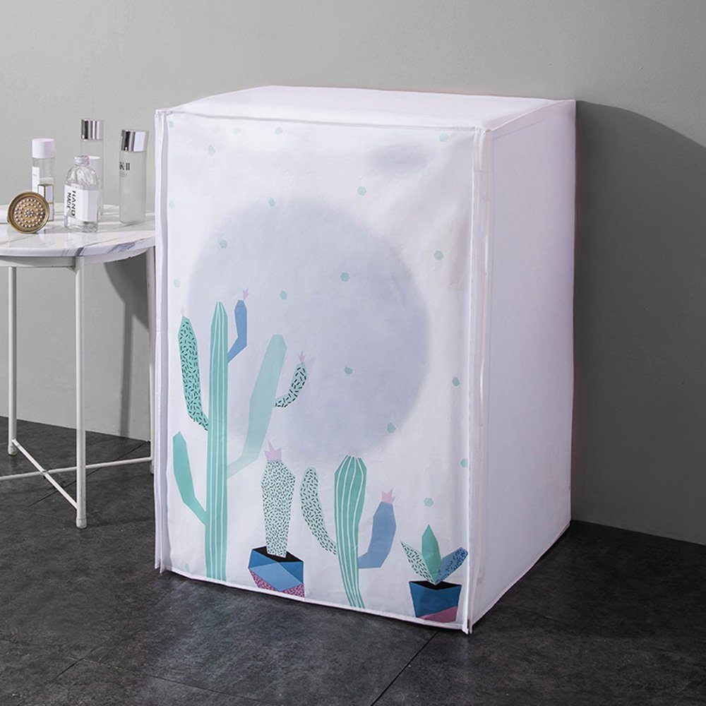 FELIXLEO Wäschespinne-Schutzhülle waschmaschinen abdeckungen wasserdicht 60*65*85 cm Kaktus