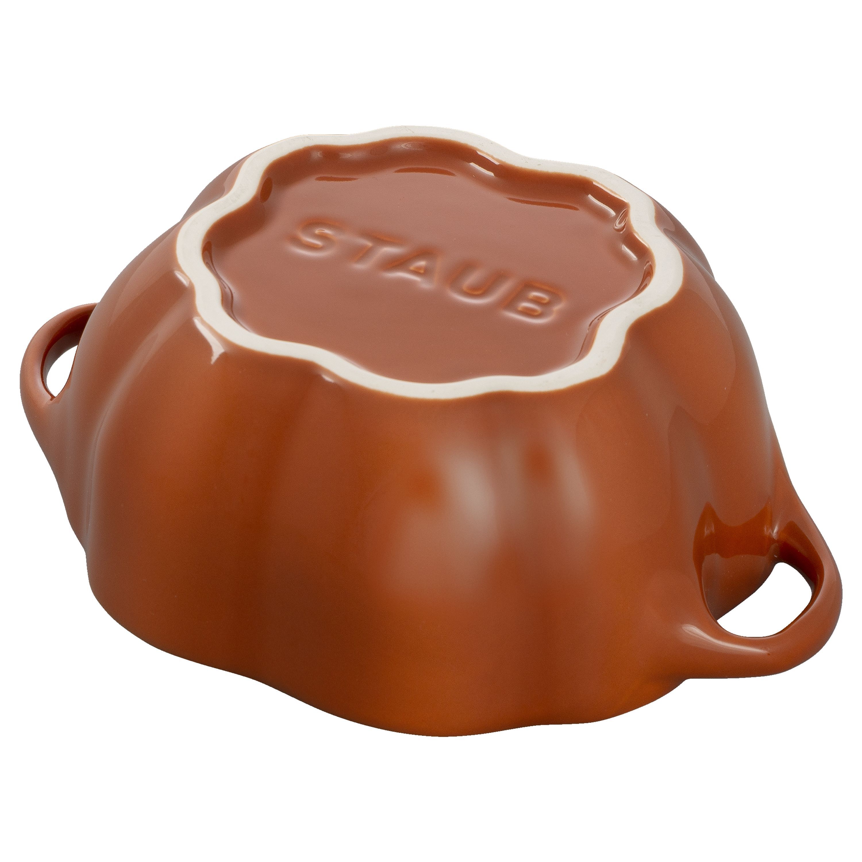 Cocotte 15 cm, Kürbis, Zimt, Keramik