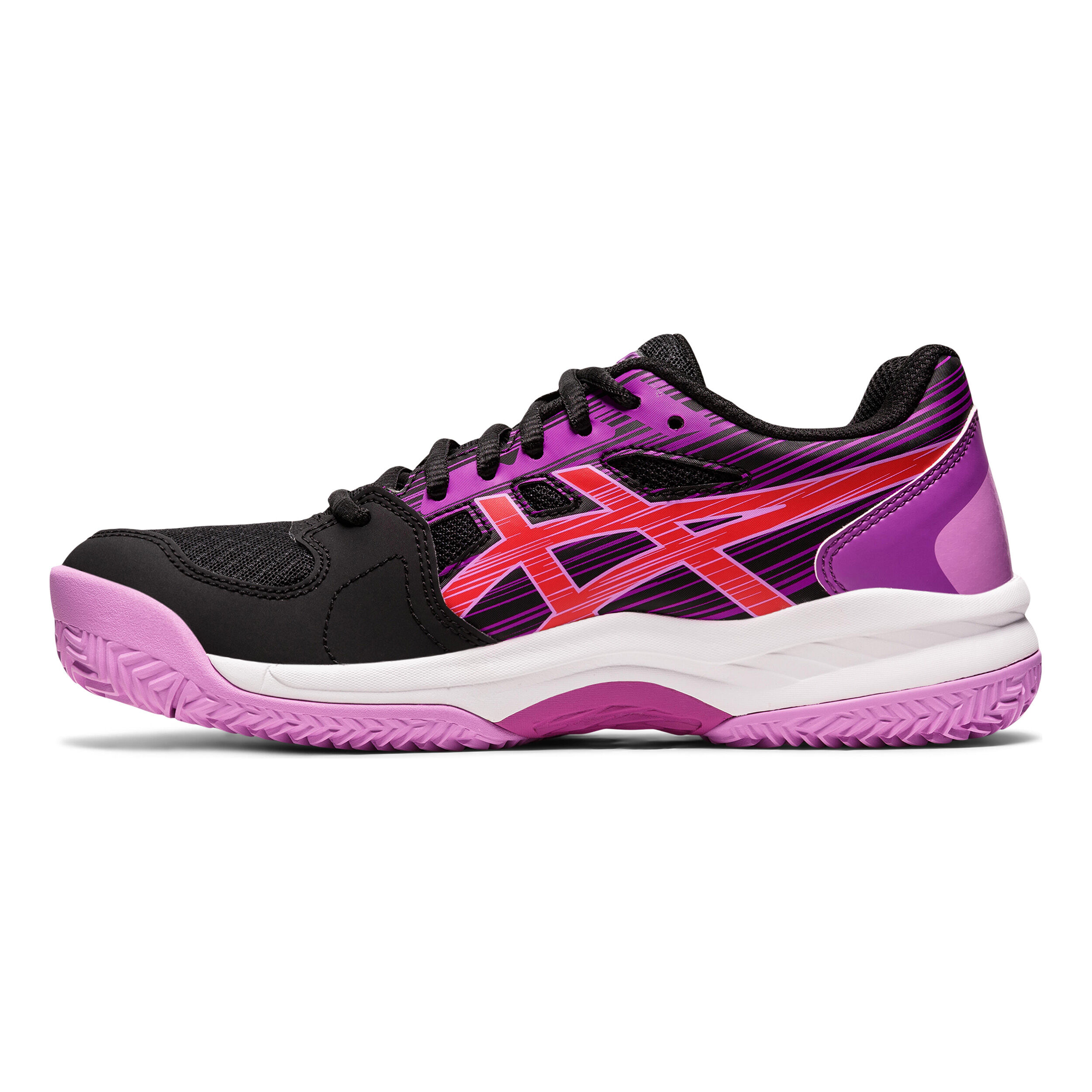 Gel-Padel Exclusive 6 Padelschuh Damen - Schwarz, Flieder