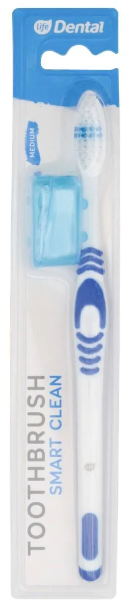 Life Dental Smart Clean Medium Blå Tandbørste