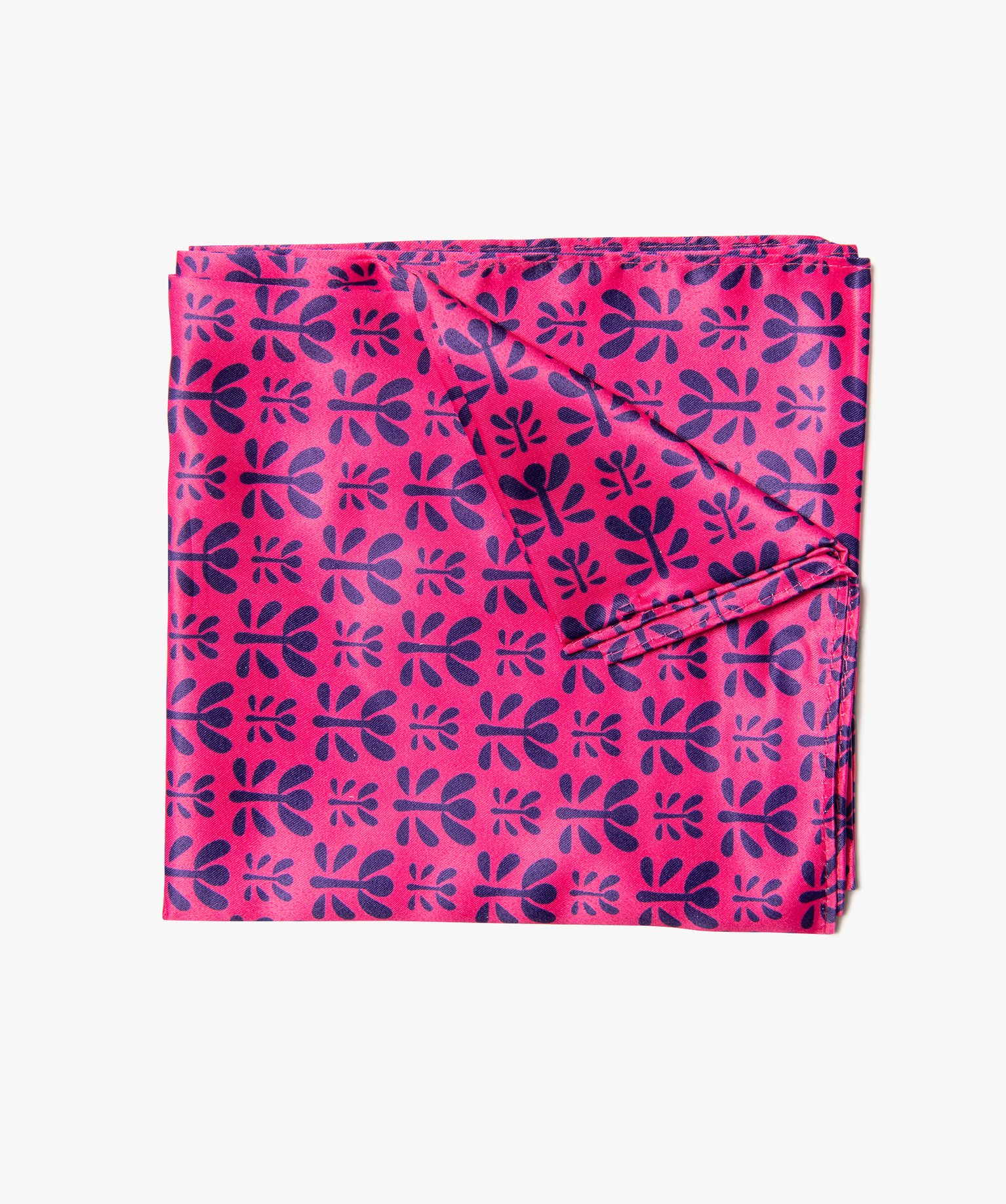 Foulard femme - Emballage cadeau - Furoshiki matière satinée rose | GEMO