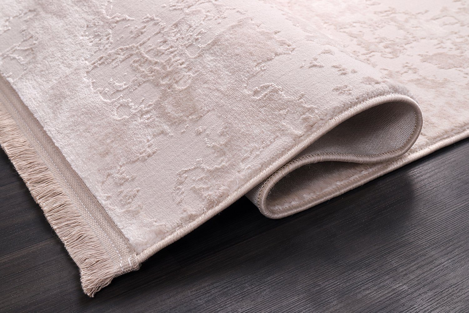 Designteppich Designer Teppich Wohnzimmer abstrakte Musterung modern Cream_Cream, Carpetilla, Rechteckig, Höhe: 10 mm, wohnzimmer, Kinderzimmer, Kurzfloor, Esszimmer