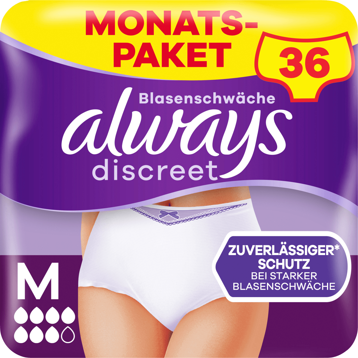 discreet Pants Inkontinenz Gr. M Plus, Vorteilspack (4x9 St), 36 St