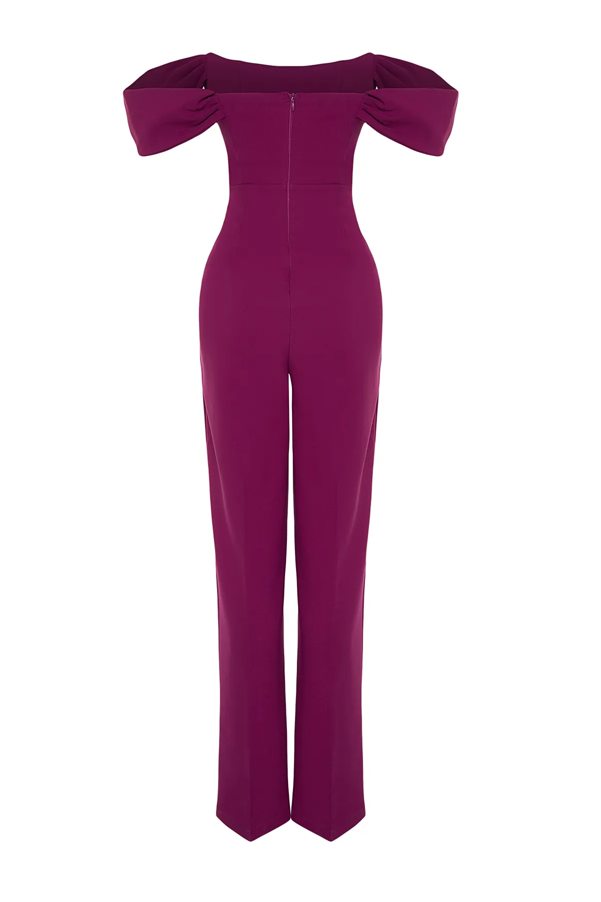 Trendyol Collection  Pflaumenfarbener, gefütterter Bügel-Overall TPRSS22TU0070