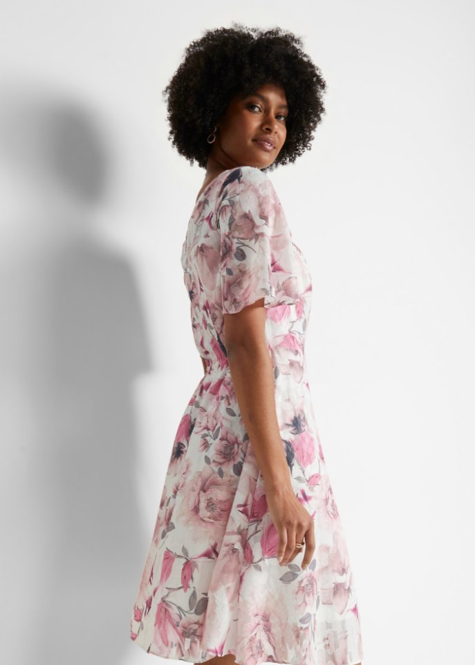 Chiffonkleid mit Ausbrenner