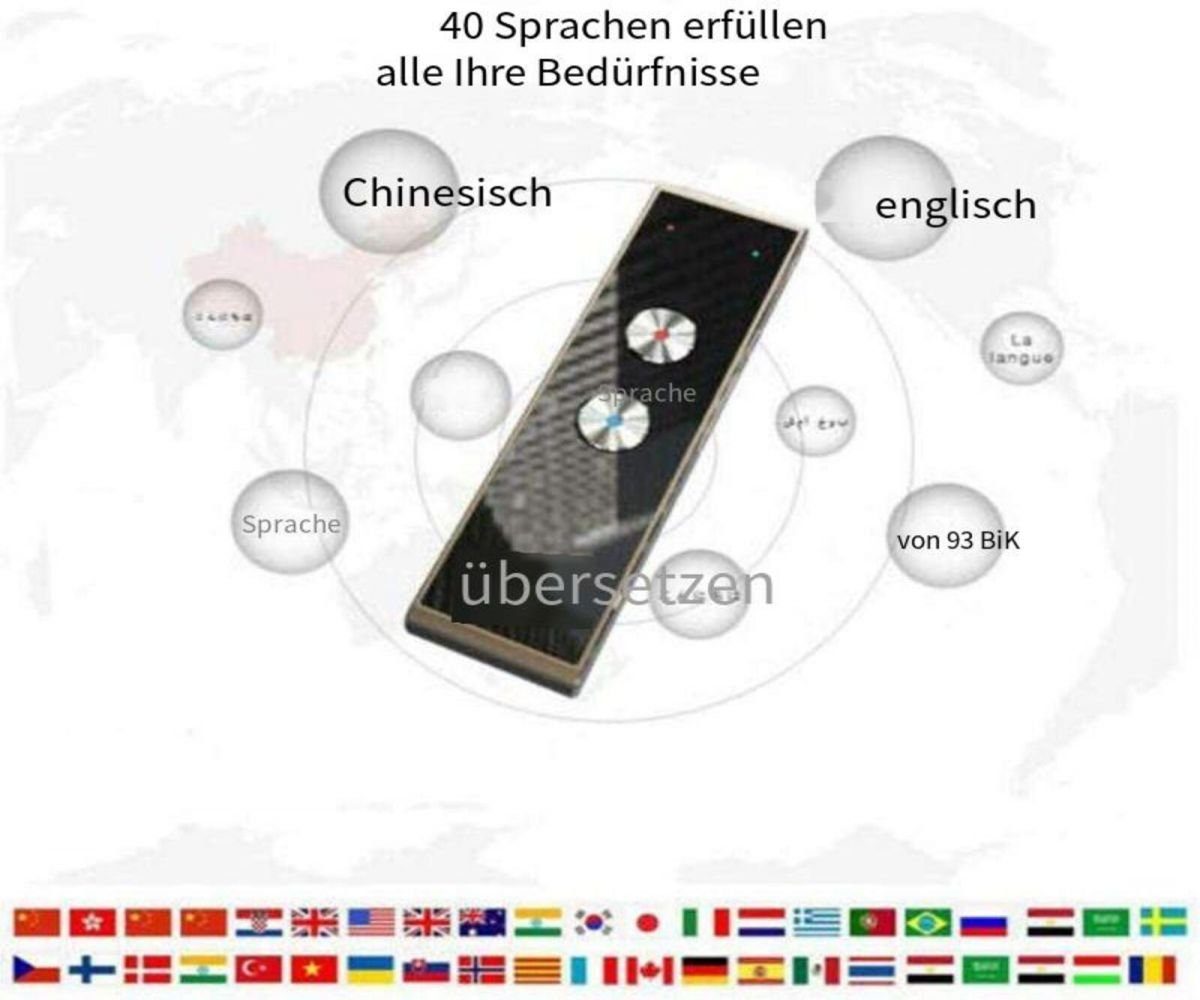 Devenirriche Sprachcomputer Sprachübersetzer-Gerät,tragbarer Zwei-Wege-Sprachinterpreter
