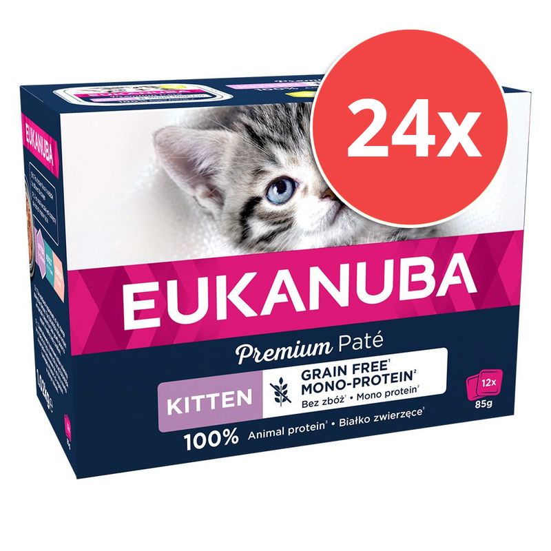 Sparpaket Eukanuba Kitten Getreidefrei 24 x 85 g