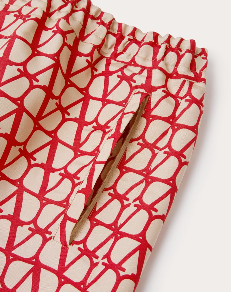 SILK FAILURE BERMUDA SHORTS MED HELHEDSTÆNDIGT IKONOGRAFISK TOILE-PRINT