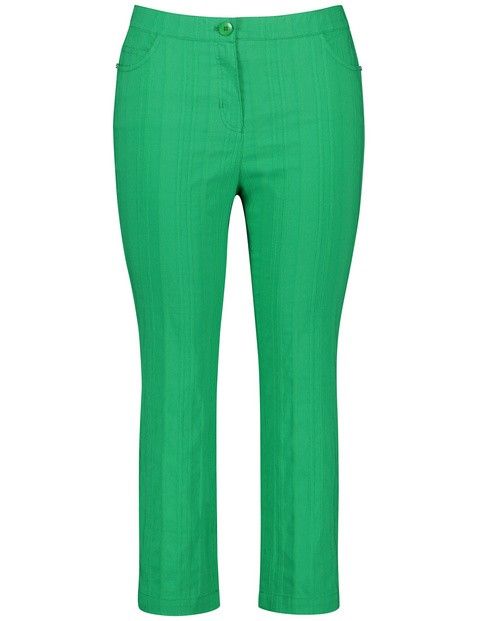 3/4 Stretchhose mit Streifen-Struktur Betty