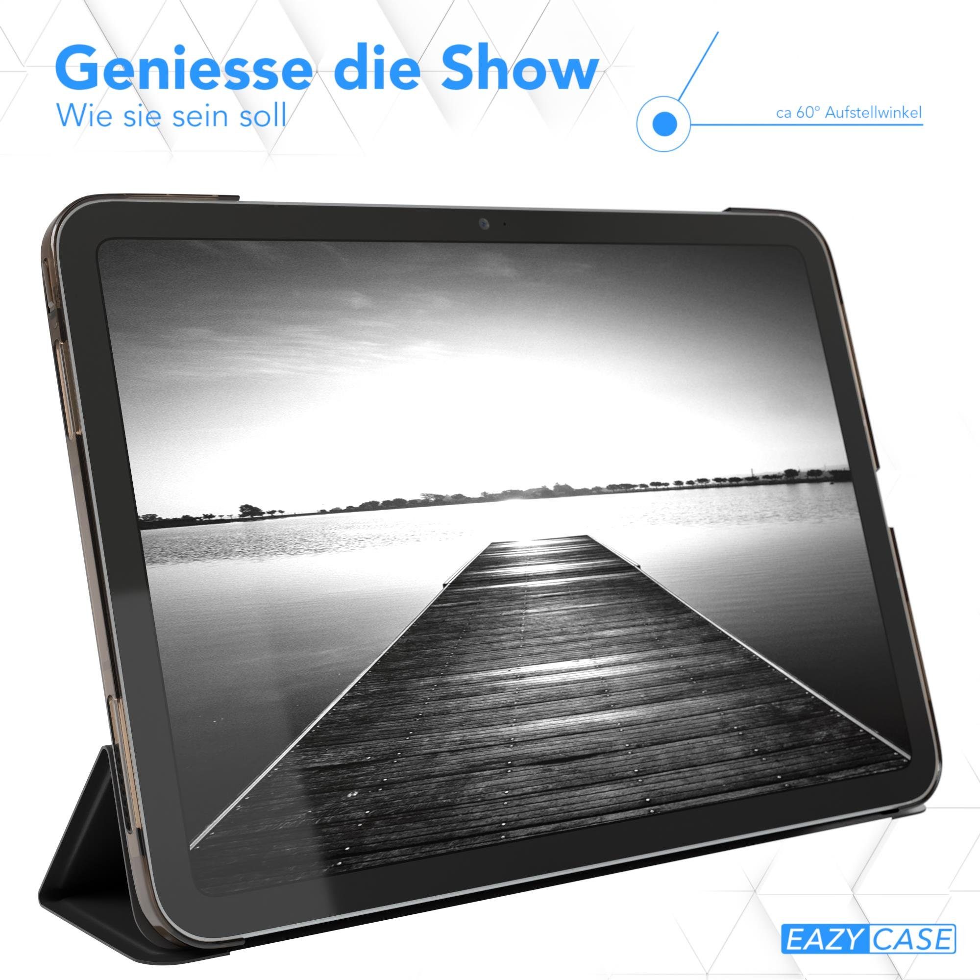 EAZY CASE Tablet-Hülle Smart Case für Apple iPad 10. Generation (2022) 10,9 Zoll, Anti-Kratz Tasche Schutzhülle mit Sleep Wake Up Funktion Hülle Schwarz