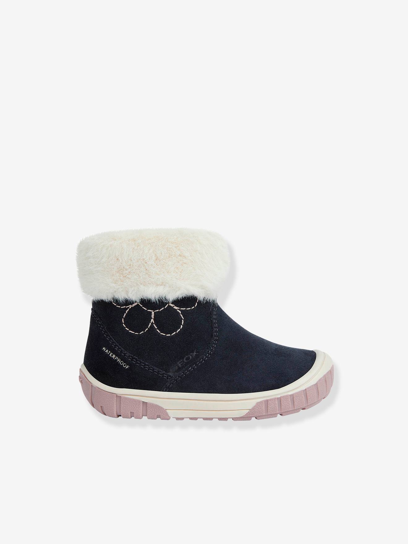 Geox Mädchen Baby Winterboots OMAR GIRL WPF GEOX - marine/weiß